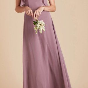 JULES DRESS CHIFFON DARK MAUVE